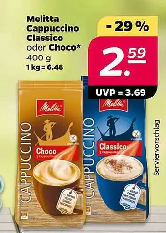 NETTO Melitta cappuccino classico oder choco Angebot