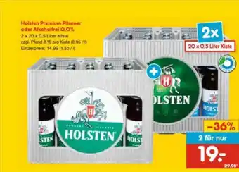 Netto Marken-Discount Holsten premium pilsener oder alkoholfrei 0,0% Angebot