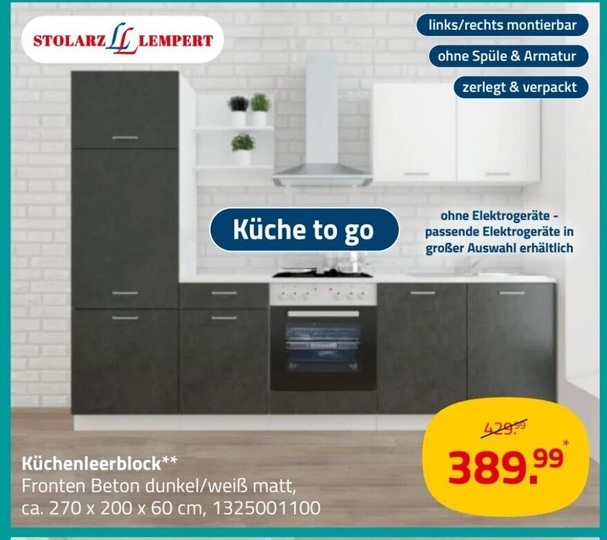 Kuchenleerblock