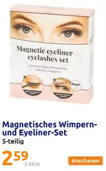 Action Magnetisches Wimpern und Eyeliner Set 5-teilig Angebot