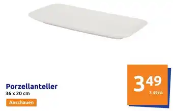 Action Porzellanteller 36 x 20 cm Angebot