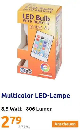 Action Multicolor LED Lampe 8,5 Watt | 806 Lumen Angebot