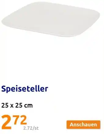 Action Speiseteller 25 x 25 cm Angebot