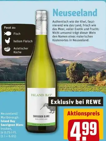 REWE City Island Bay Sauvignon Blanc 0,75L Angebot