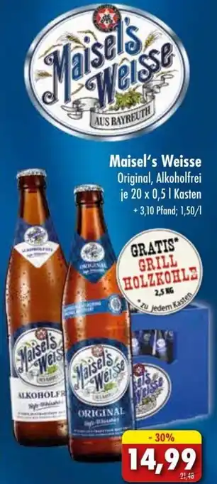 Lösch Depot Maisel's Weisse 20x0,5 L Kasten Angebot