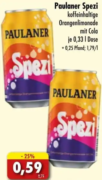 Lösch Depot Paulaner Spezi 0,33 L Dose Angebot