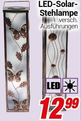 CENTERSHOP LED-Solar-Stehlampe Angebot