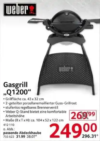 Selgros Weber Gasgrill Q 1200 Angebot