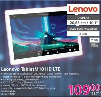 Selgros Lenovo Tablet M10 HD LTE Angebot