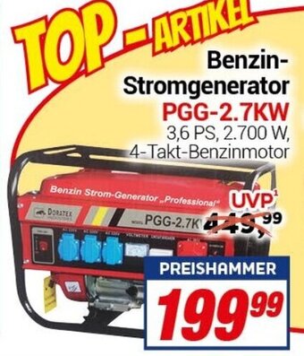 CENTERSHOP Benzin-Stromgenerator PGG-2.7KW Angebot