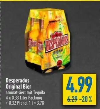 diska Desperados Original Bier Angebot