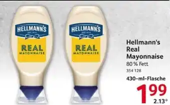 Selgros Hellmann's Real Mayonnaise 430 ml Flasche Angebot