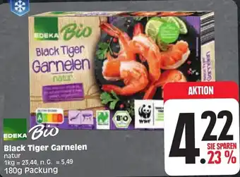 Edeka Edeka Bio Black Tiger Garnelen 180 g packung Angebot