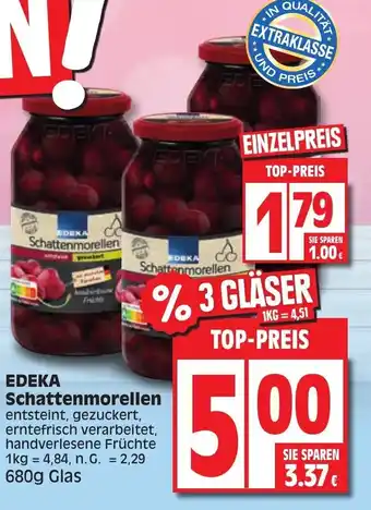 Edeka Edeka Schattenmorellen 680 g Glas Angebot