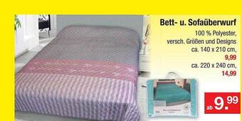 Zimmermann Bett- u. sofaüberwurf Angebot