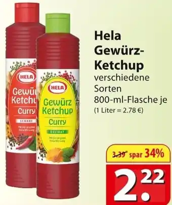 Famila Nord Ost Hela Gewürz Ketchup 800 ml Flasche Angebot