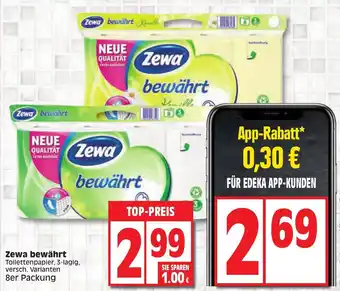 Edeka Zewa bewährt 8er Packung Angebot