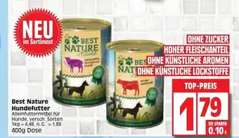Edeka Best Nature HundeFutter 400 g Dose Angebot