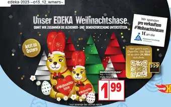 Edeka Weihnachtshase 150 g Stück Angebot