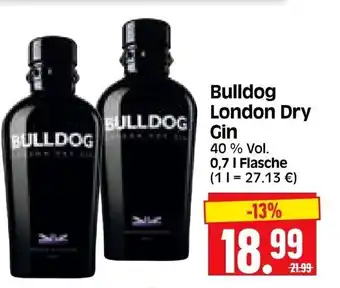 Edeka Herkules Bulldog Londo Dry Gin 0,7 l Flasche Angebot