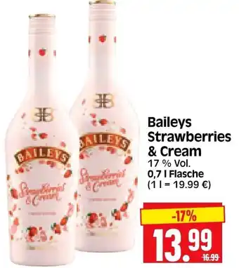 Edeka Herkules Baileys Strawberries & Cream 0,7 l Flasche Angebot