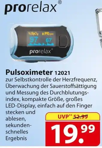 Famila Nord Ost Prorelax Pulsoximeter 12021 Angebot