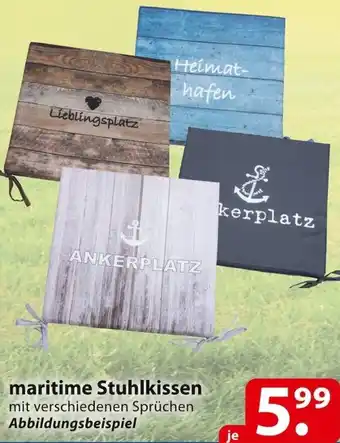 Famila Nord Ost Maritime Stuhlkissen Angebot