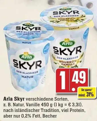 Edeka Neukauf Arla Skyr 450 g Becher Angebot
