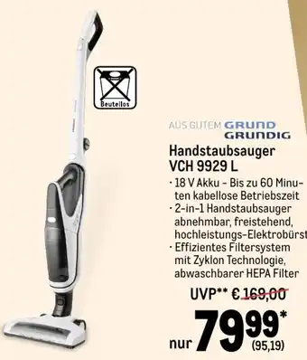 METRO Grundig Handstaubsauger VCH 9929 L Angebot