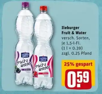 REWE City Ileburger Fruit & Water 1,5L Angebot