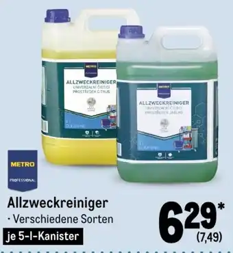 METRO Metro Professional Allzweckreiniger 5 L Kanister Angebot