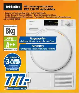 expert Techno Land Miele wärmepumpentrockner twa 228 wp activewhite Angebot