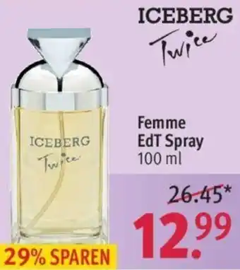 Rossmann Iceberg Twice Femme EdT Spray 100 ml Angebot