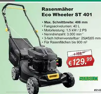 Stabilo Fachmarkt Stabilo rasenmäher eco wheeler st 401 Angebot