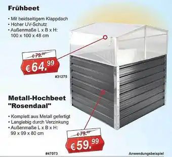 Stabilo Fachmarkt Frühbeet oder metall-hochbeet Angebot