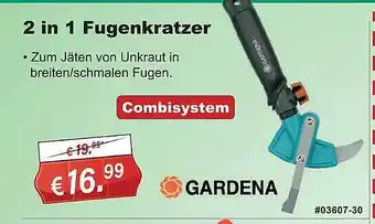 Stabilo Fachmarkt Gardena 2 in 1 fugenkratzer Angebot