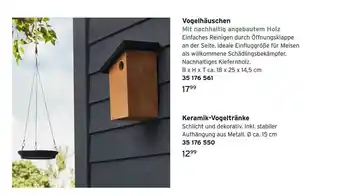 Tchibo Vogelhäuschen oder keramik-vogeltränke Angebot