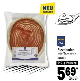 METRO Metro Chef Pizzaboden Mit Tomaten-Sauce 640-g-Packung Angebot