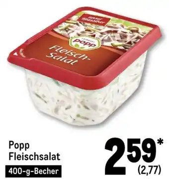 METRO Popp Fleischsalat 400-g-Becher Angebot