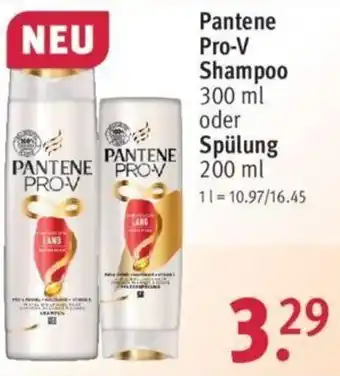 Rossmann Pantene Pro-V Shampoo 300 ml oder Spülung 200 ml Angebot