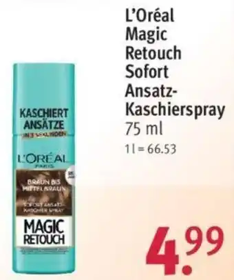 Rossmann L'Oréal Magic Retouch Sofort Ansatz Kaschierspray 75 ml Angebot