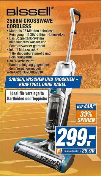 expert Octomedia Bissell 2588n Crosswave Cordless Angebot
