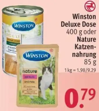 Rossmann Winston Deluxe Dose 400 g oder Nature Katzennahrung 85 g Angebot