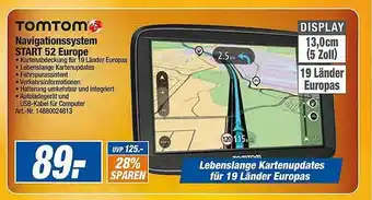 expert Techno Land Tomtom Navigationssystem Start 52 Europe Angebot