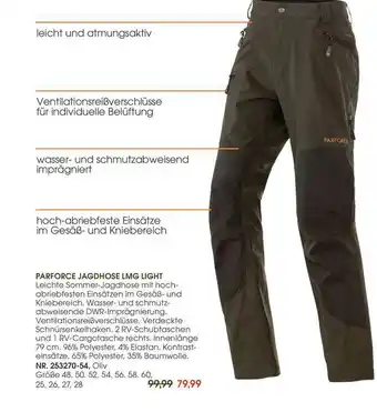 Frankonia Parforce Jagdhose Lmg Light Angebot