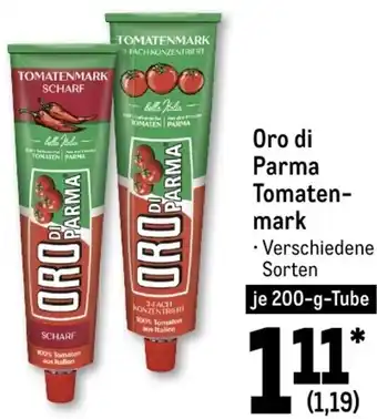 METRO Oro di Parma Tomatenmark je 200-g-Tube Angebot