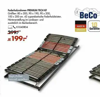 Galeria Beco Federholzrahmen Premium Tech Kf Angebot