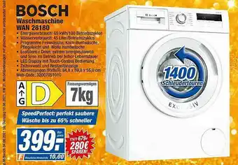 HEM Expert Bosch Waschmaschine Wan 28180 Angebot