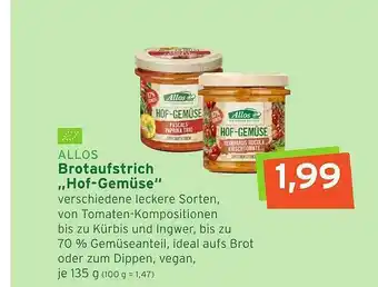 Naturgut Allos Brotaufstrich „hof-gemüse” Angebot