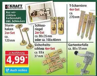 Norma Kraft Sturmhaken, Schlossriegel, Sicherheitsschloss, T-scharniere Oder Gartentorfalle Angebot